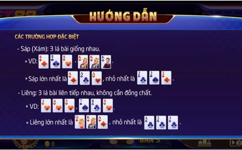 Luật chơi game bài chơi liêng online Net88